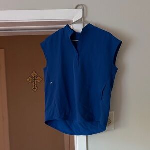 Figs Royal Blue Rafaela Top